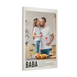 Kişiye Özel Baba Temalı Kanvas Tablo