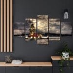 Kızkulesi Parçalı Kanvas Tablo