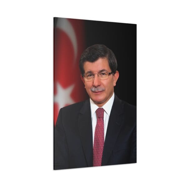 Ahmet Davutoğlu kanvas tablo