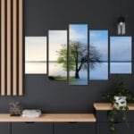 Mevsimsel Ağaç Kanvas Tablo