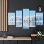 Karlı Ağaçlar Kanvas Tablo