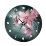 Orkide Kanvas Duvar Saati