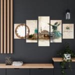 Mevlana Kanvas Tablo Saatli