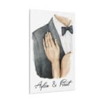 Kanvas Tablo Gelin Damat Temalı