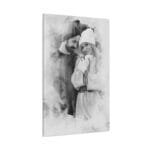 Kişiye Özel Siyah Beyaz Efekt li Kanvas Tablo