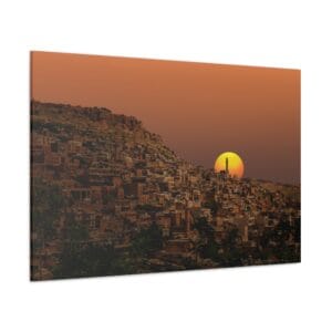 Mardin gün batımı kanvas tablo