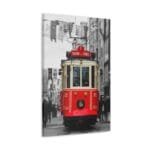 Taksim Kırmızı Tramvay kanvas tablo