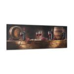 Şarap ve Kadehler kanvas tablo