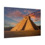 Meksika Chichen Itza kanvas tablo