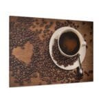 Kalpli Kahve ve Çekirdekleri kanvas tablo