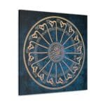 Müdevver Celi Sülüs Esma-i Hüsna Levhası kanvas tablo