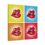 Kırmızı Dudaklar kanvas tablo