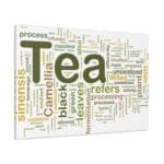 Tipografi Tea kanvas tablo