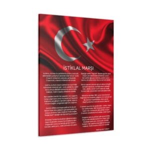 istiklal marşı kanvas tablo