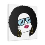 Güneş Gözlüklü Kadın kanvas tablo