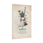 Semazen ve Ney kanvas tablo