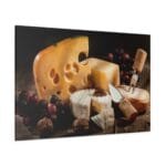 Peynirler ve Üzümler kanvas tablo