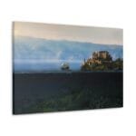 Denizdeki Gemi ve Kale kanvas tablo