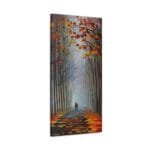 Sonbaharda Aşıklar kanvas tablo