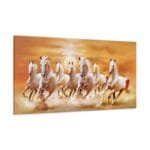 Koşan Beyaz Atlar kanvas tablo