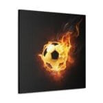 Alevli Futboltopu kanvas tablo