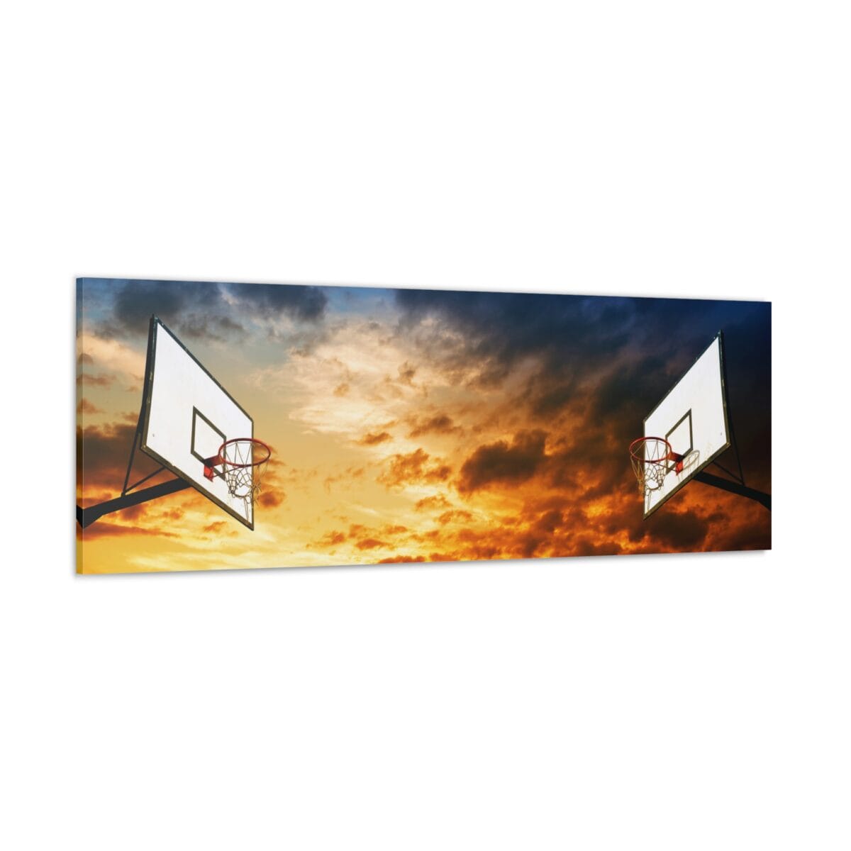 Gökyüzü ve basket Potası kanvas tablo