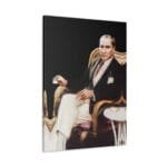 Kahve İçen Atatürk Kanvas Tablo
