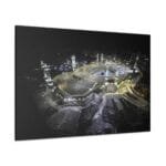 Kabe yukarıdan havadan görünüm kanvas tablo