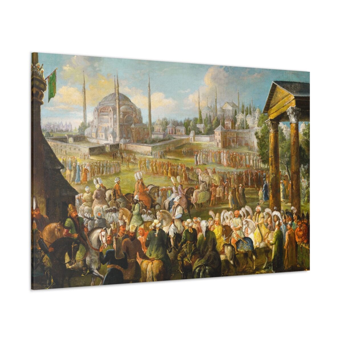 Padişah Karşılaması kanvas tablo