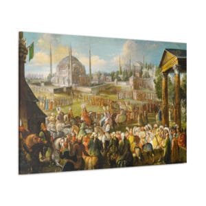 Padişah Karşılaması kanvas tablo