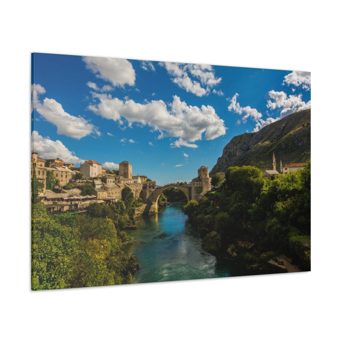 Bosna Hersek Mostar Köprüsü kanvas tablo