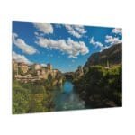 Bosna Hersek Mostar Köprüsü kanvas tablo