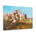 Adolf Schreyer Arap Savaşçılar Kanvas Tablo