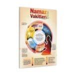 Namaz Vakitleri kanvas tablo