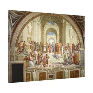 Raffaello Santi Atina Okulu Kanvas Tablo