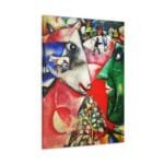 Marc Chagall I And The Village kanvas Tablo