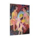 Ernst Ludvig Bathing Women and Children 1932 Kanvas Tablo