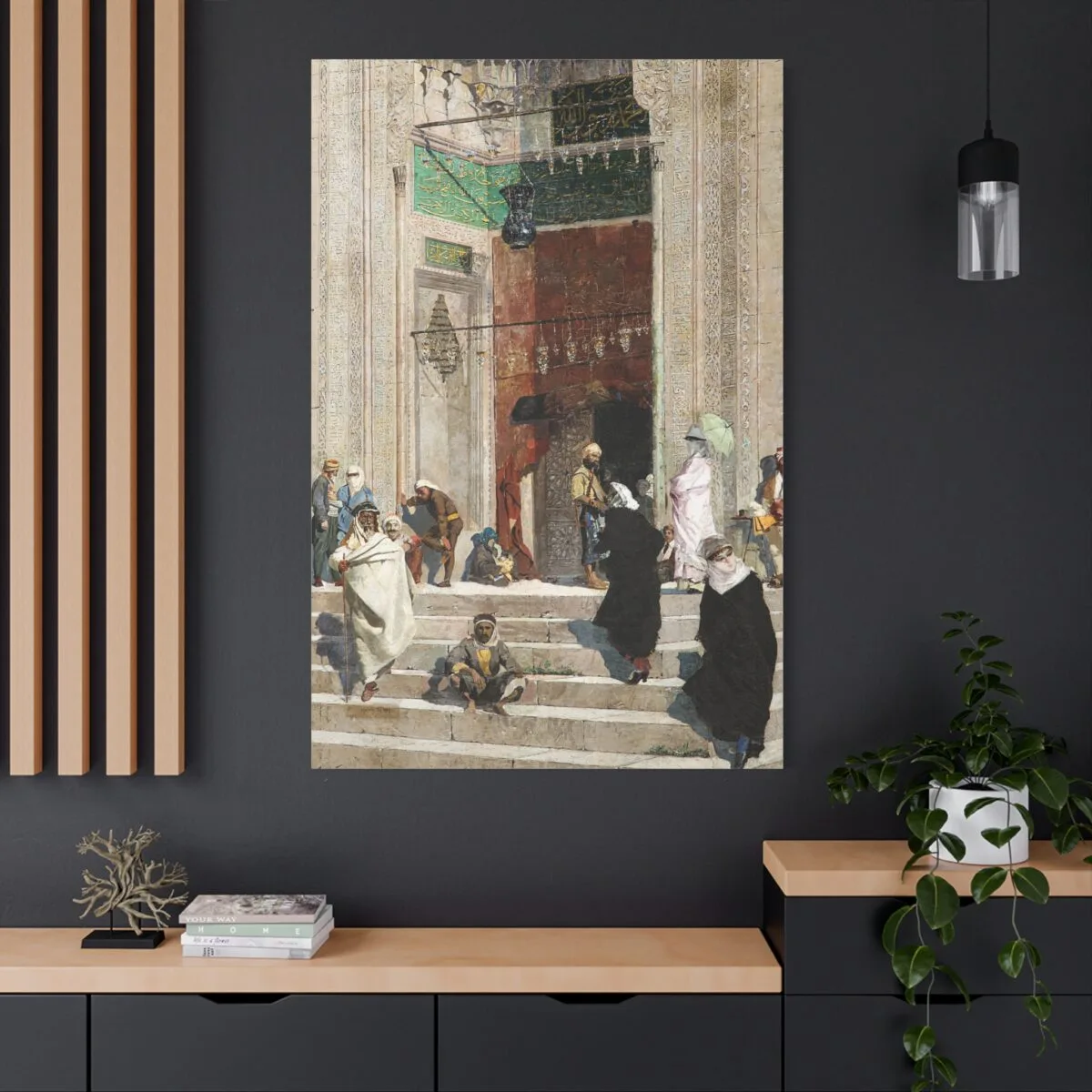 Osman Hamdi Bey Yeşil Camii Önü Kanvas Tablo