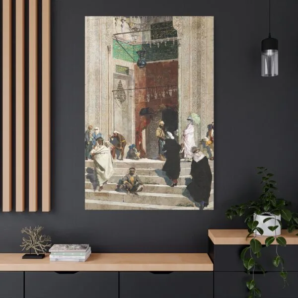 Osman Hamdi Bey Yeşil Camii Önü Kanvas Tablo