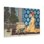 Osman Hamdi Kuran Okuyan Kız Kanvas Tablo
