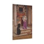 Osman Hamdi Bey Türbe Önünde İki Kadın Kanvas Tablo