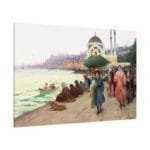 Zonaro Fausto Walking Along The Sea Kanvas Tablo