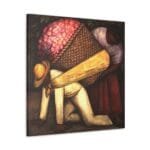 Diego Rivera Flower Carrier Kanvas Tablo