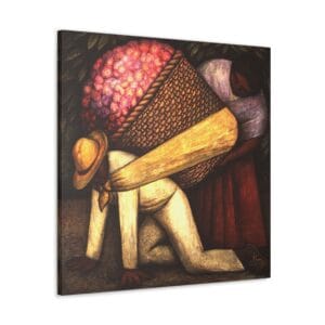 Diego Rivera Flower Carrier Kanvas Tablo