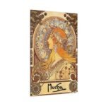 Alphonse Maria Mucha Zodiac Kanvas Tablo