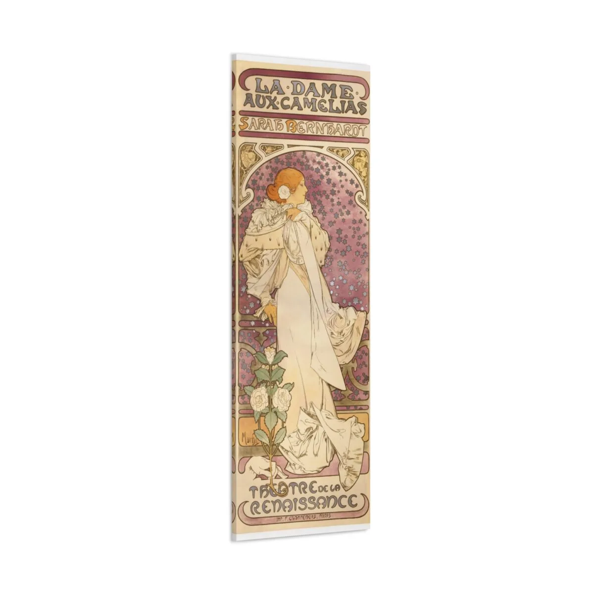 Alphonse Maria Mucha The Lady Of Camélias Kanvas Tablo