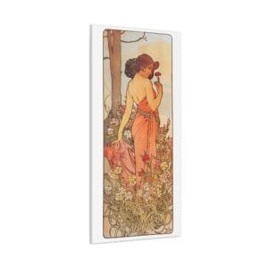 Alphonse Maria Mucha Flowers Kanvas Tablo